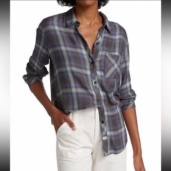Rails Tops - Rails Plaid Button Down Shirt S